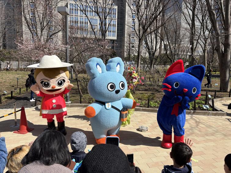 IMAにゃんが「新宿中央公園スプリングフェスタ」に登場しました！のイメージ